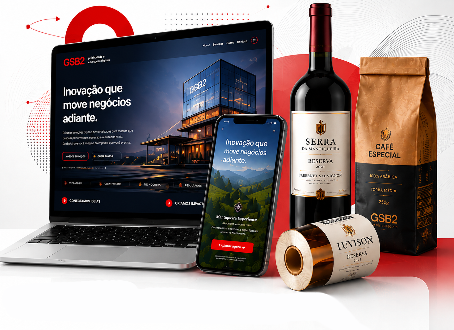 Soluções GSB2 em publicidade, design e tecnologia